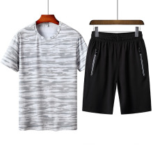 Wholesale Mens Summer Custom Sport Tshirt Polyester Track Suits Sportswear